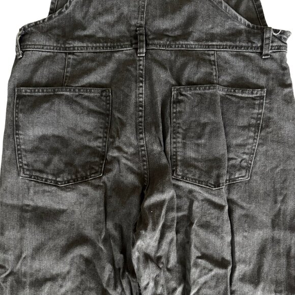 FREE PEOPLE X WE THE FREE Ziggy Straight Leg Overall in Mineral Black | Size L - Picture 10 of 15